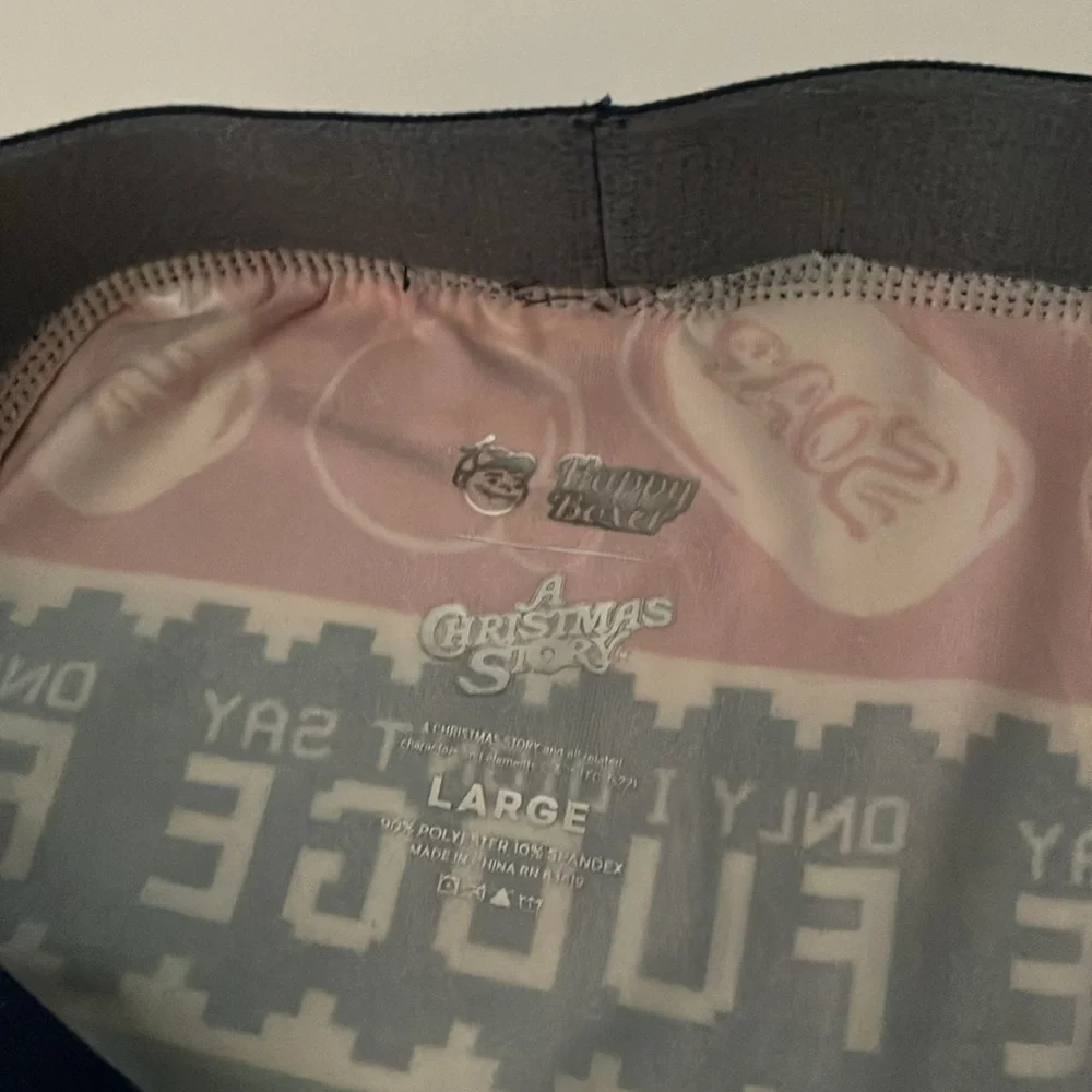 Men’s A Christmas Story x Happy Boxer Ralphie Oh Fudge Briefs Size L Never worn